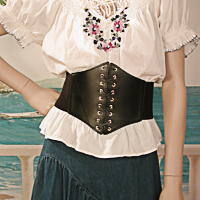 Lace-up Corset Style Steampunk Elastic Cinch Belt