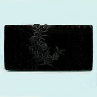 Evening Bag Clutch with Embroidered Roses Design