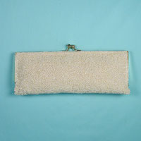 Small Faux Pearl Beaded Purse