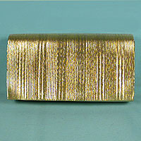 Evening Bag, Clutch Purse with Pleated Flap in Several Colors