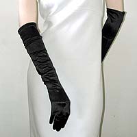 Above the Elbow Satin Stretch Gloves