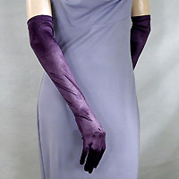 Above the Elbow Satin Stretch Gloves