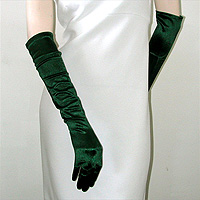 Above the Elbow Satin Stretch Gloves