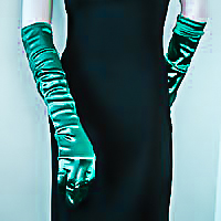 Above the Elbow Satin Stretch Gloves
