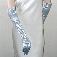 Above the Elbow Satin Stretch Gloves