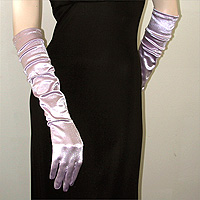 Above the Elbow Satin Stretch Gloves