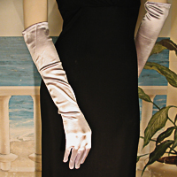 Above the Elbow Satin Stretch Gloves