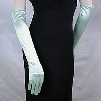 Above the Elbow Satin Stretch Gloves