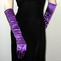 Above the Elbow Satin Stretch Gloves