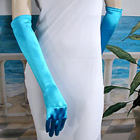 Above the Elbow Satin Stretch Gloves