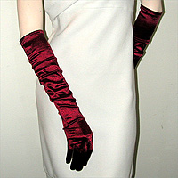 Above the Elbow Satin Stretch Gloves
