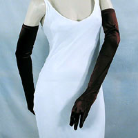 Long Satin Stretch Opera Gloves for Proms & Formal Events, Over 40 Colors