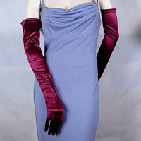 Long Satin Stretch Opera Gloves for Proms & Formal Events, Over 40 Colors