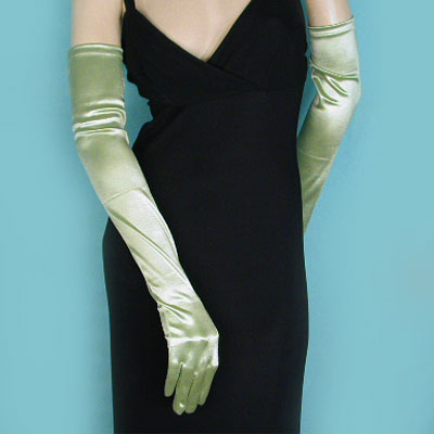 Long Satin Stretch Opera Gloves for Proms & Formal Events, Over 40 Colors