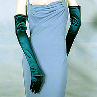 Long Satin Stretch Opera Gloves for Proms & Formal Events, Over 40 Colors