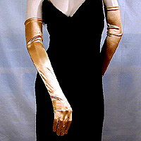 Long Satin Stretch Opera Gloves for Proms & Formal Events, Over 40 Colors