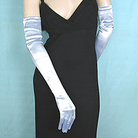 Long Satin Stretch Opera Gloves for Proms & Formal Events, Over 40 Colors