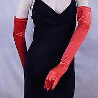 Long Satin Stretch Opera Gloves for Proms & Formal Events, Over 40 Colors