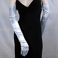 Long Satin Stretch Opera Gloves for Proms & Formal Events, Over 40 Colors