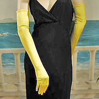 Long Satin Stretch Opera Gloves for Proms & Formal Events, Over 40 Colors