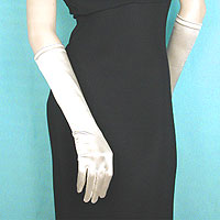 Satin Stretch Gloves Below the Elbow