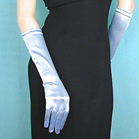 Satin Stretch Gloves Below the Elbow
