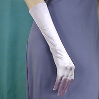 Satin Stretch Gloves Below the Elbow