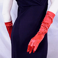 Satin Stretch Gloves Below the Elbow