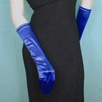 Satin Stretch Gloves Below the Elbow