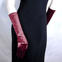 Satin Stretch Gloves Below the Elbow