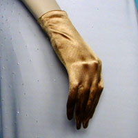 Wrist Length Satin Stretch Gloves