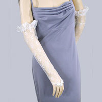 Opera lace fingerless gloves