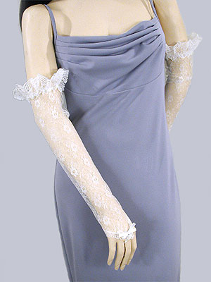 Opera lace fingerless gloves, a fashion accessorie - Evening Elegance