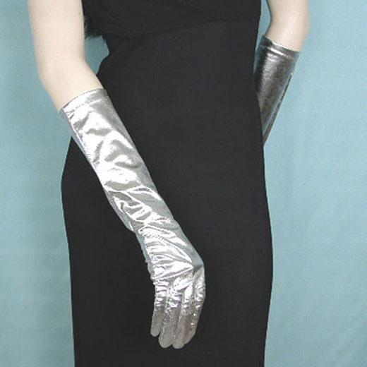 Metallic Gloves, a fashion accessorie - Evening Elegance