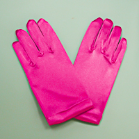 Wrist Satin Stretch Gloves for Children, Ages 3-7
