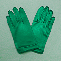 Wrist Satin Stretch Gloves for Children, Ages 3-7