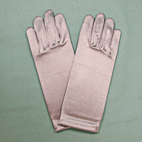 Wrist Satin Stretch Gloves for Children, Ages 3-7