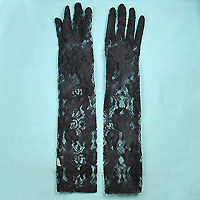 Long Lace Gloves Sized for Children Ages 4-12