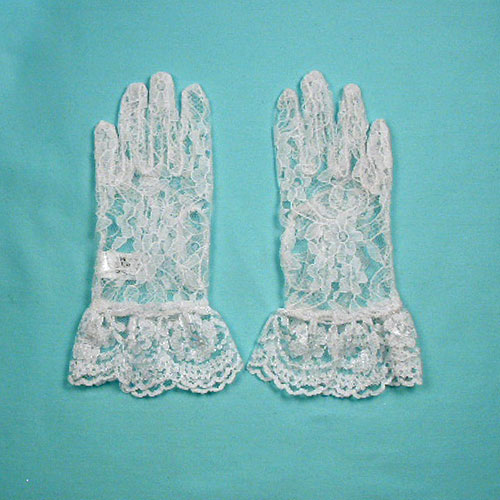 Lace Gloves Sized For Children, a fashion accessorie - Evening Elegance