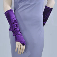 Fingerless Gloves With Bow