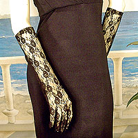 Below the Elbow Lace Gloves