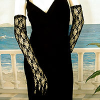 Long Lace Opera Gloves