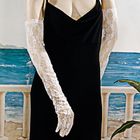 Long Lace Opera Gloves