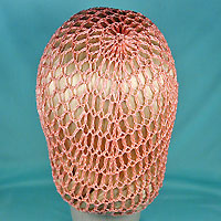 Soft Crocheted Rayon Snood and Hair Net