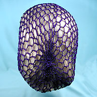 Soft Crocheted Rayon Snood and Hair Net