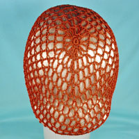 Soft Crocheted Rayon Snood and Hair Net