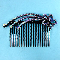 Shooting Star Crystal Rhinestone Comb