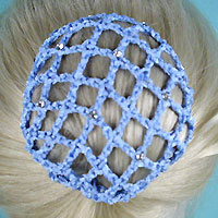 Crystal Rhinestone Studded Bun Snood