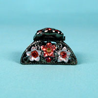 Small Filigree Painted Rhinestone Claws