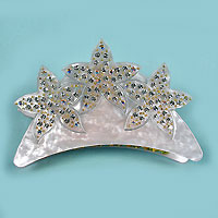 Plastic Claw with Rhinestone Star Design